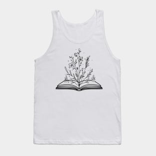 Floral Book Tank Top